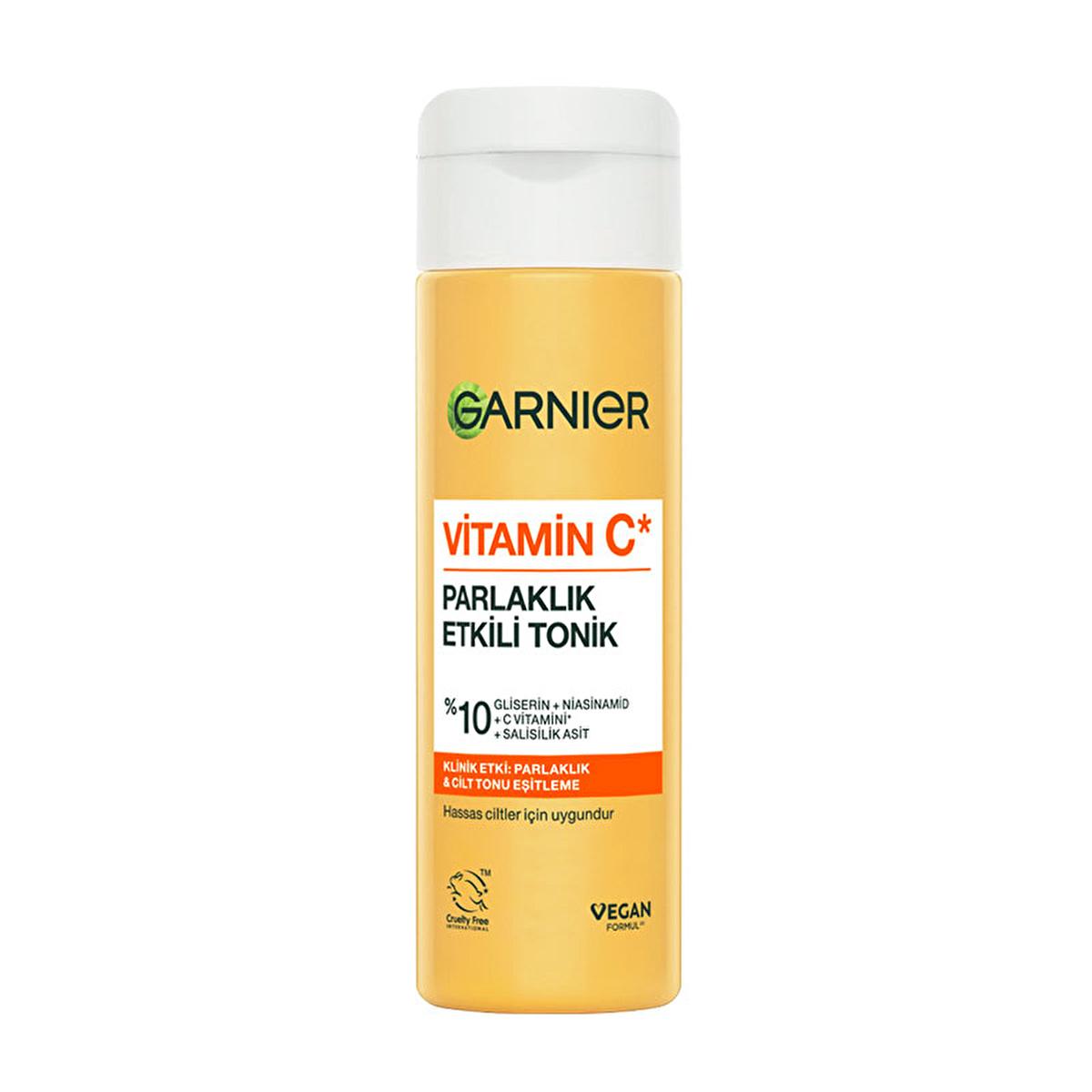 Garnier Vitamin C Brightening Toner: Hydrating Facial Toner to Even Skin Tone, Boost Radiance & Reduce Dark Spots - For Brighter, Glowing Skin