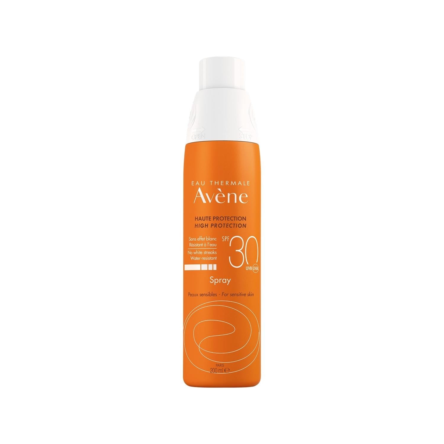 Avene SPF 30 Sunscreen Body Spray - Gentle Protection for Sensitive Skin, 200ml