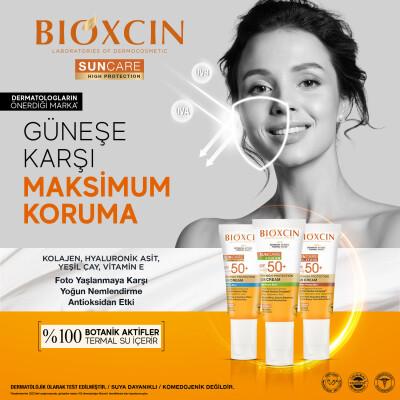 Bioxcin Sunscreen for Skin Prone to Spots - SPF 50+, Anti-Aging, Non-Greasy, Water-Resistant - Ideal for Sensitive Skin