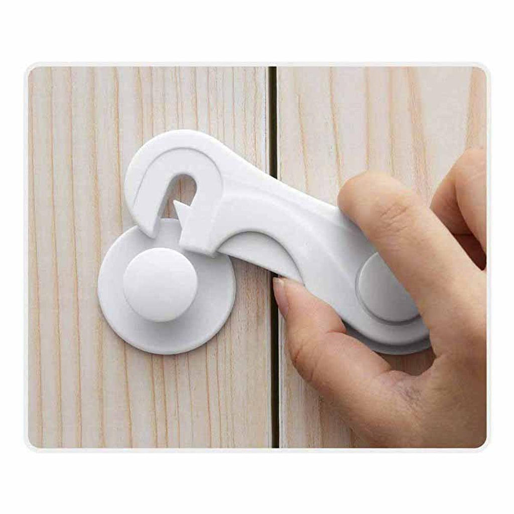 Miny Baby Cabinet Safety Lock - Child Safe Cabinet Locks with 3M Adhesive Tape, 2 Pack