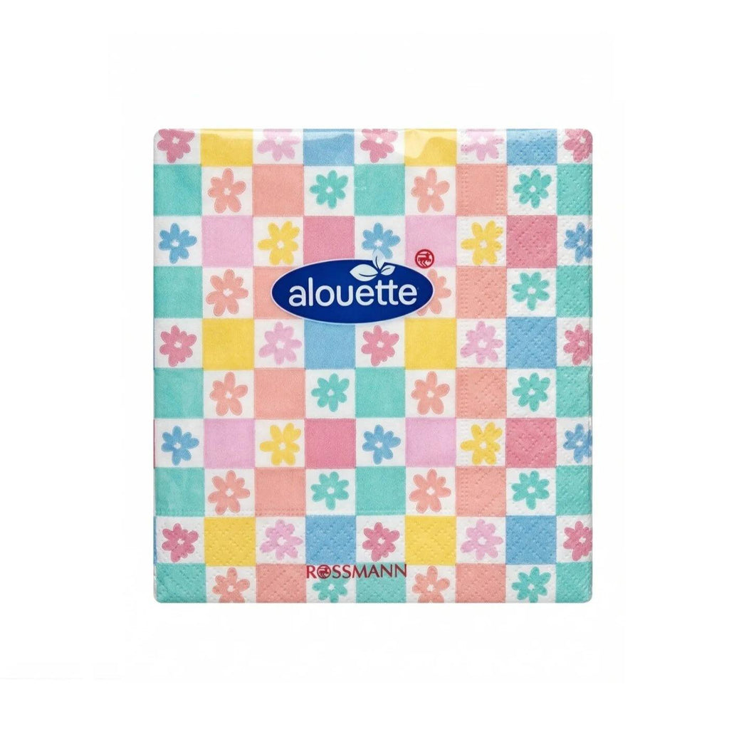 Alouette Spring Floral Square Cocktail Napkins 20-Pack
