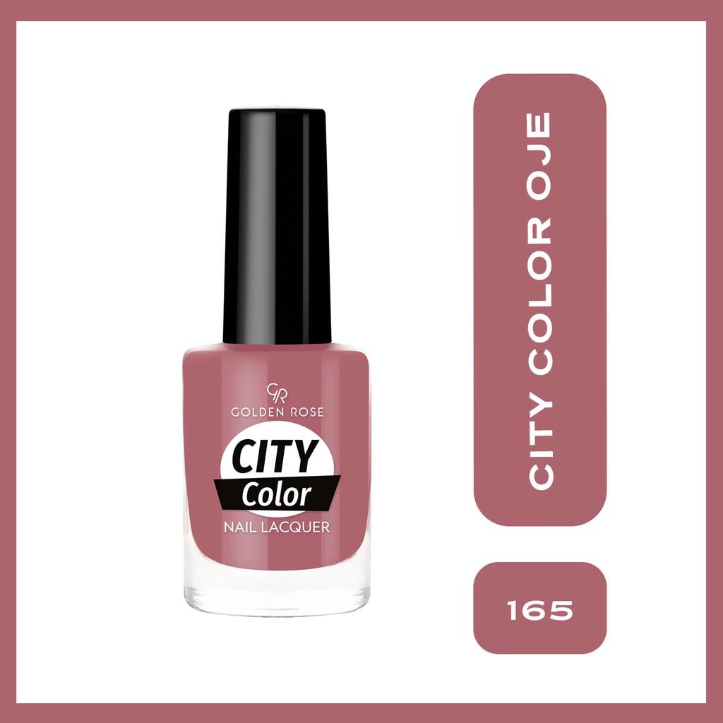 Golden Rose City Color Nail Lacquer in Shade 165 Glossy Finish