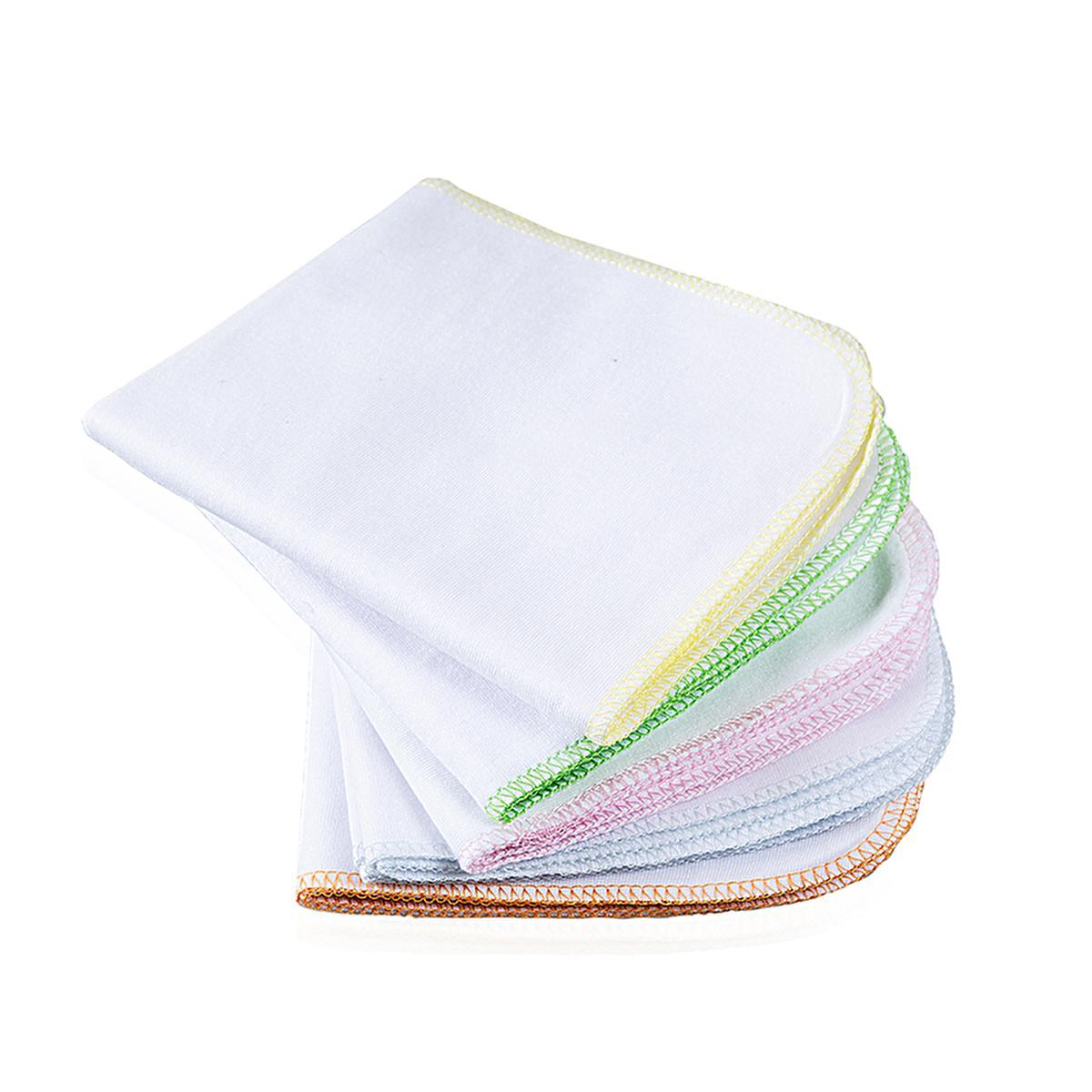 Babyjem Baby Bib - 10 Pack Soft Cotton Face Cloths for Newborns - Gentle, Absorbent, and Portable Baby Essentials