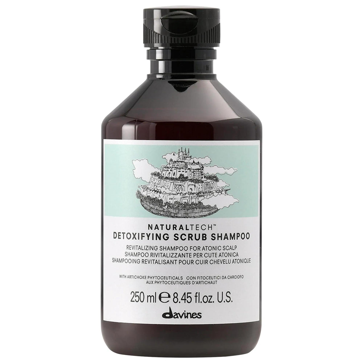 The Body Shop Detoxifying Scrub Shampoo - Natural, Vegan, Sulfate-Free Clarifying Shampoo for Oily Scalp and Hair Purification