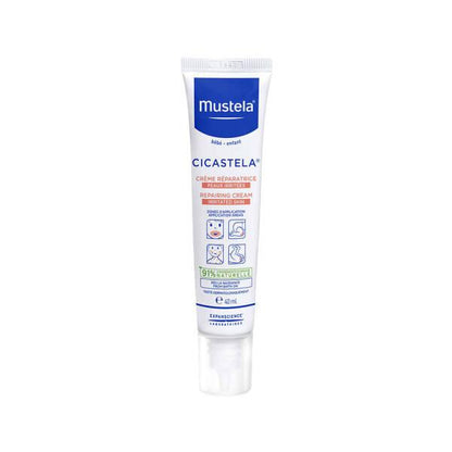 Mustela Cicastela Repairing Baby Care Cream - 40ml, Natural, Dermatologically Tested, Soothing & Gentle for Newborns