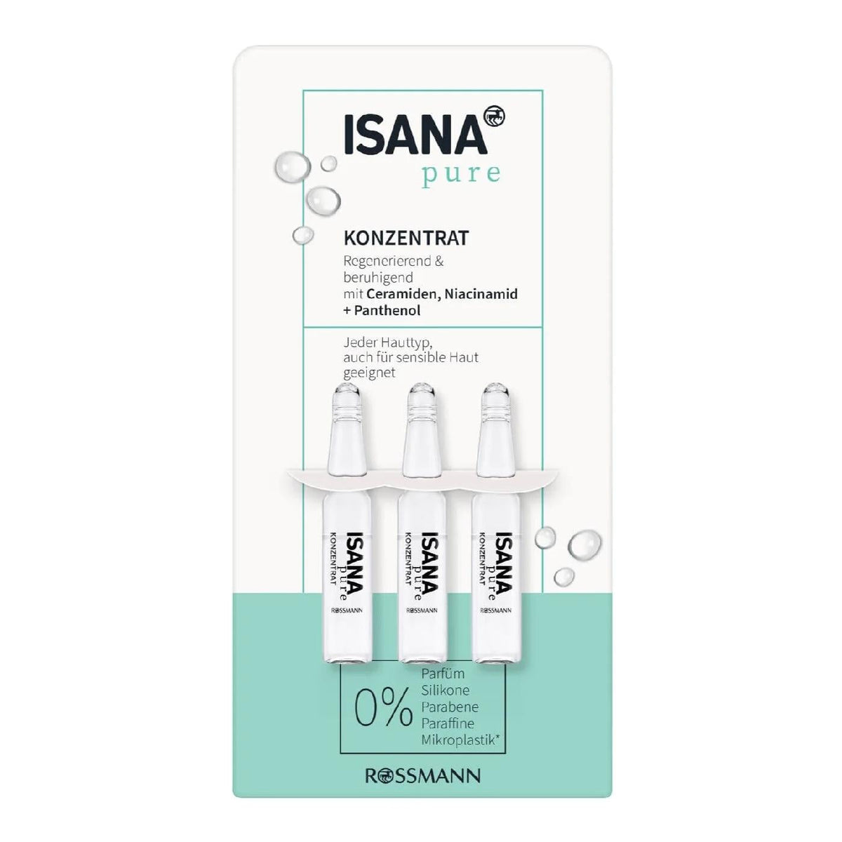 Isana Pure Care Ampoule for Sensitive Skin 3x2ml