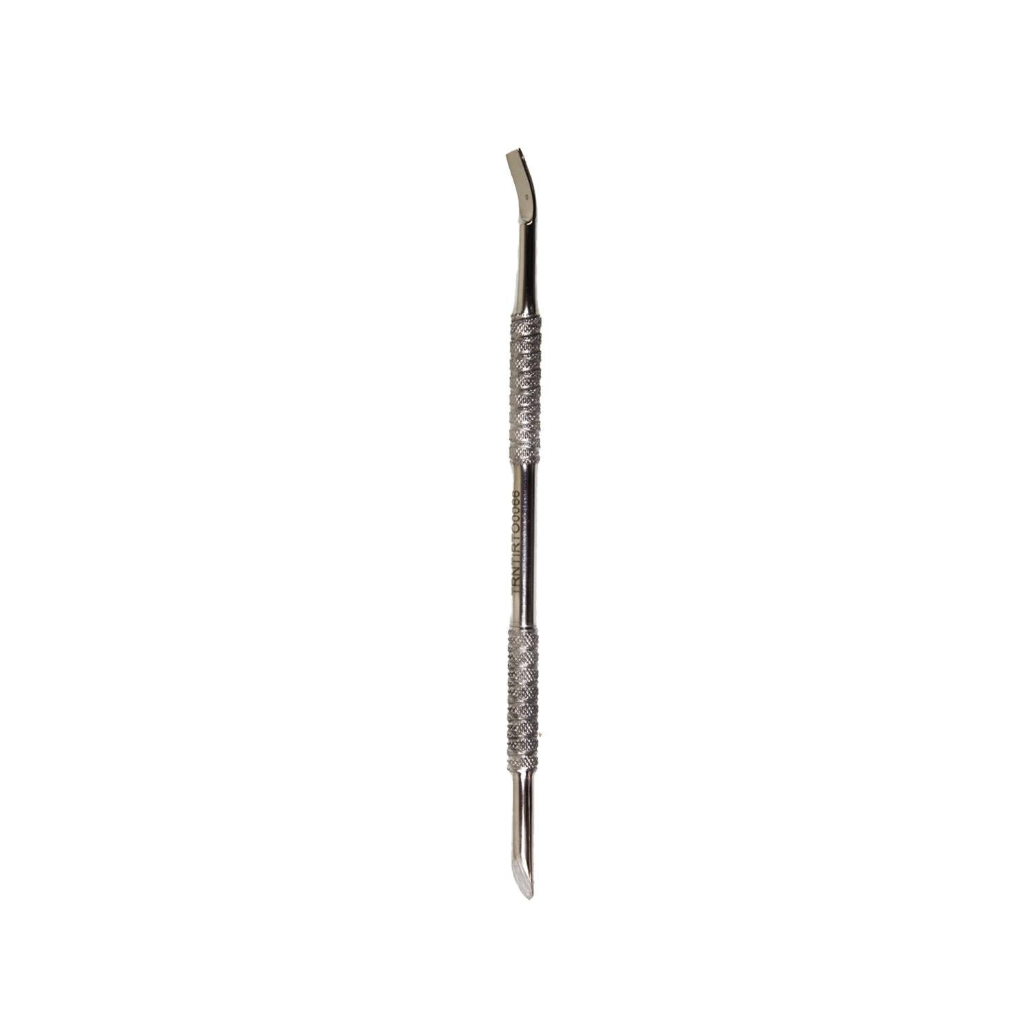 Trina Stainless Steel Cuticle Pusher: Professional Nail Care Tool for Manicures & Pedicures - Durable, Ergonomic Design for Precise Cuticle Maintenance