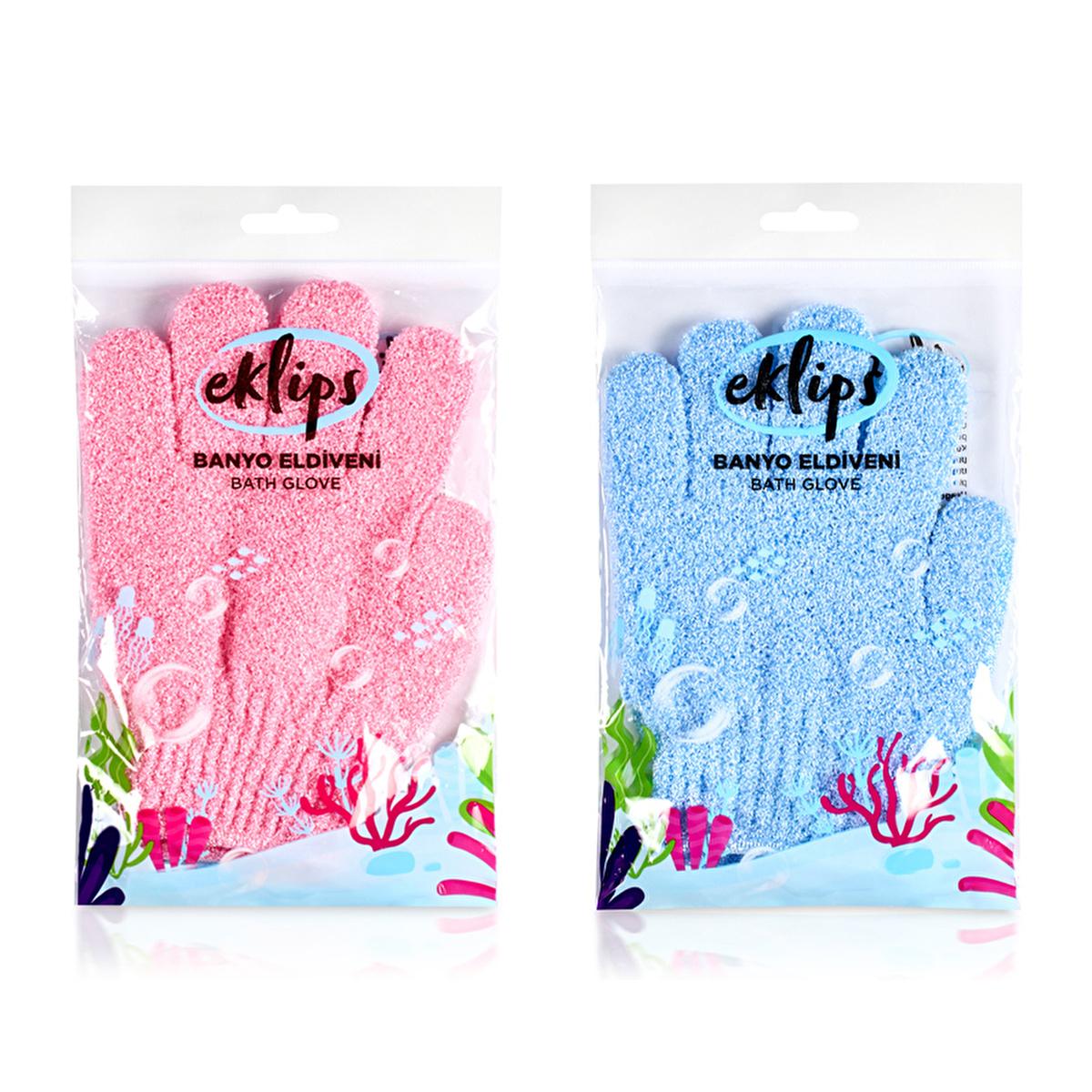 Eklips Exfoliating Bath Glove - Deep Cleansing, Smooth Skin, Assorted Colors