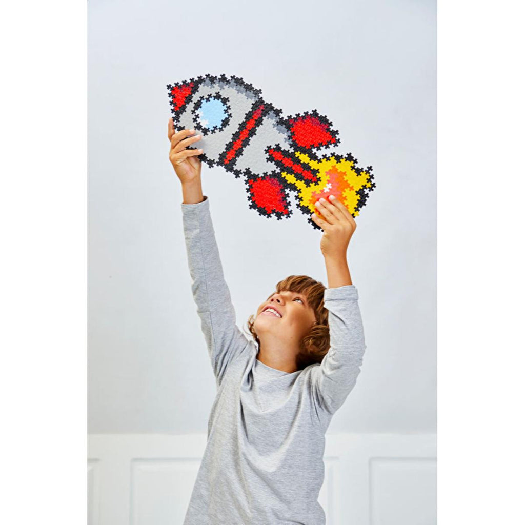 Plus Plus - 500 Piece Rocket Puzzle Toy for Kids - Educational Puzzle Game Enhancing Creativity and Problem-Solving Skills