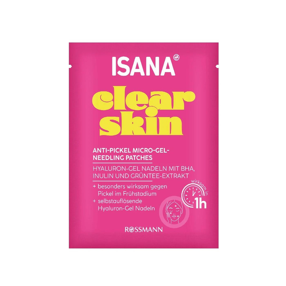 Isana Clear Skin Micro-Needle Blemish Patches 6 Count