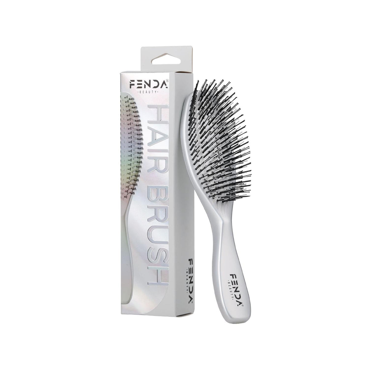 Fenda Professional 4-Pin Slim Hair Brush in Moonstone White