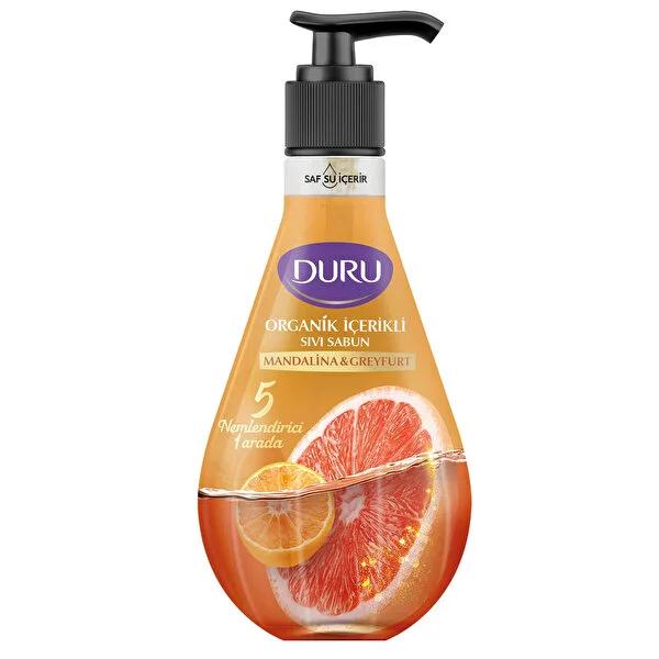 Duru Organic Mandarin Grapefruit Liquid Hand Soap - Moisturizing, Natural Hand Care - 500ml