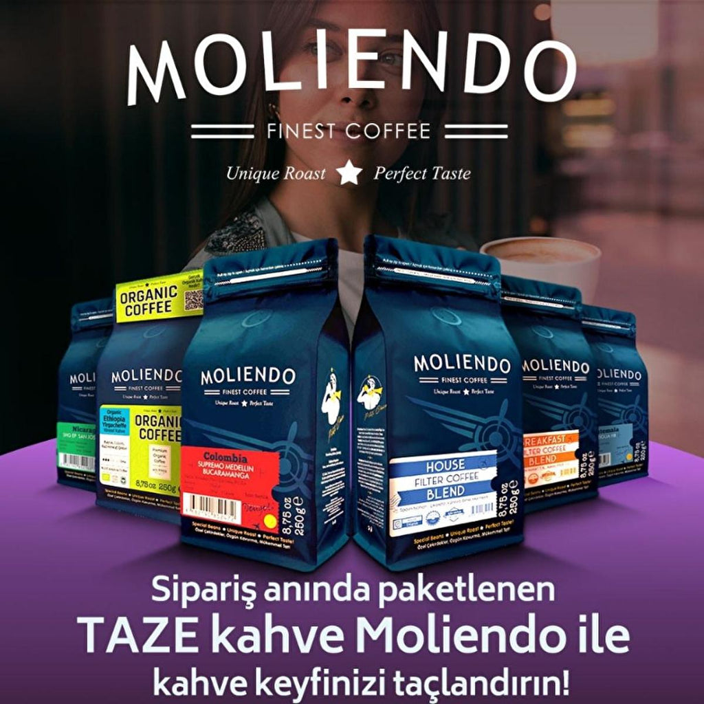 Moliendo Amalfi Espresso Blend: Premium Coffee Beans (1000 gr) - Rich Chocolate, Vanilla & Red Fruit Flavors - Fresh Roasted, Gourmet Coffee