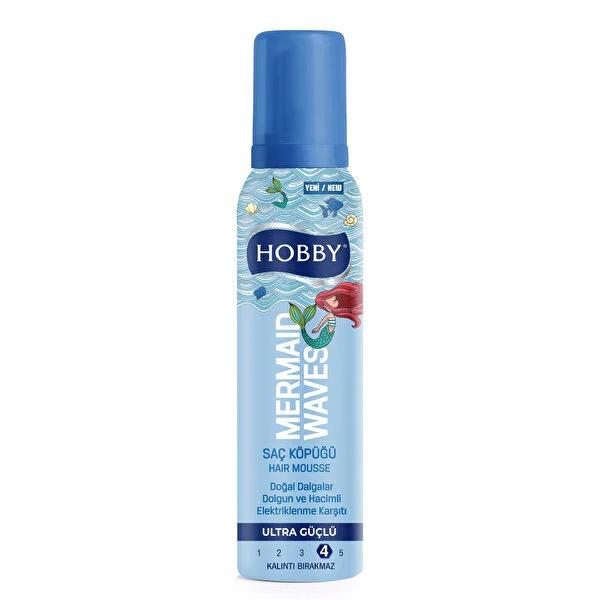 Hobby Mermaid Strong Hold Hair Mousse - Anti-Frizz, Volumizing Hair Styling Product for Long-Lasting Style