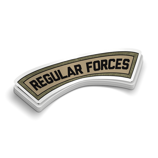 Regular Forces | Funny Military Stickers | Perfect for Laptops