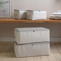 Ocean Home 4-Piece Gray Collapsible Storage Basket Set for Home Organization