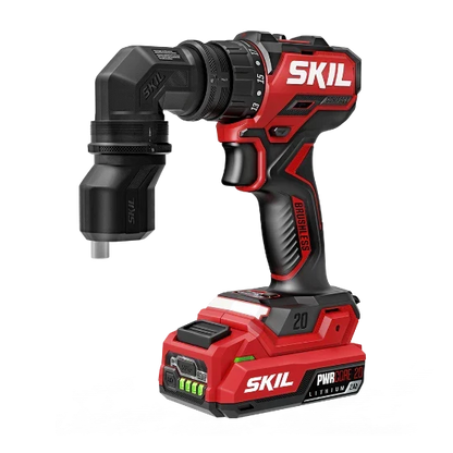 SKIL QD6293B-10 20V Installation Drill Kit with 4 Attachments, 20V 2.0Ah USB-C Battery and 45W PD Charger