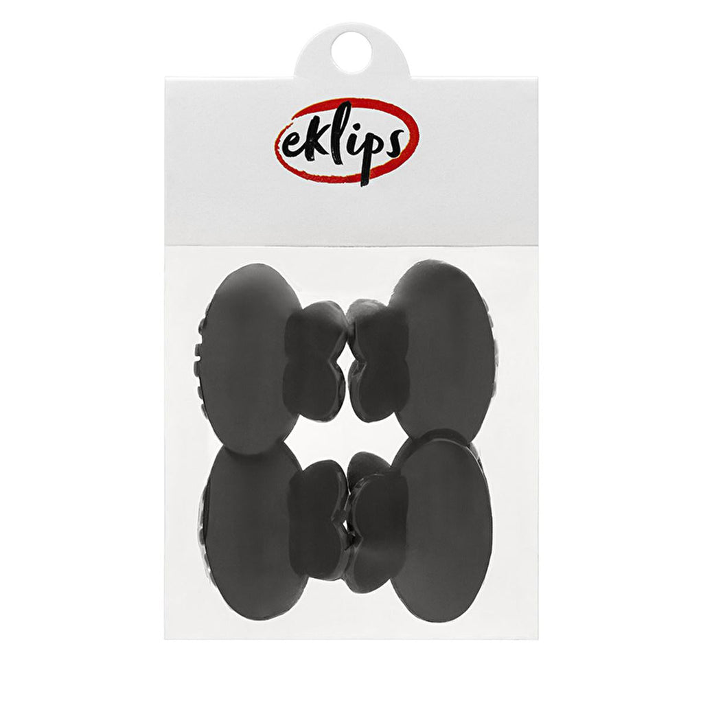 Eklips Oval Hair Clip Set - 4 Stylish & Colorful Mandal Toka for Secure Hold & Versatile Hair Styling