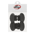Eklips Oval Hair Clip Set - 4 Stylish & Colorful Mandal Toka for Secure Hold & Versatile Hair Styling