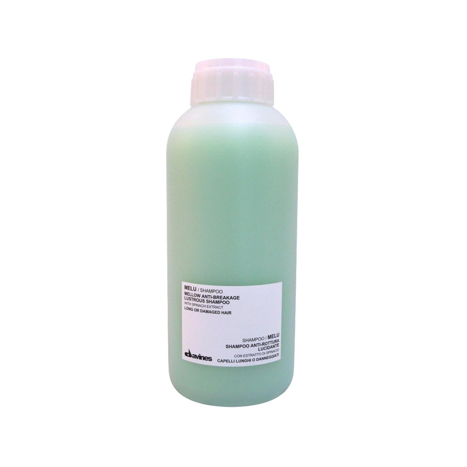 Davines Melu Mellow Shampoo - 1000ml Nourishing & Shine Enhancing Hair Care for Damaged Hair