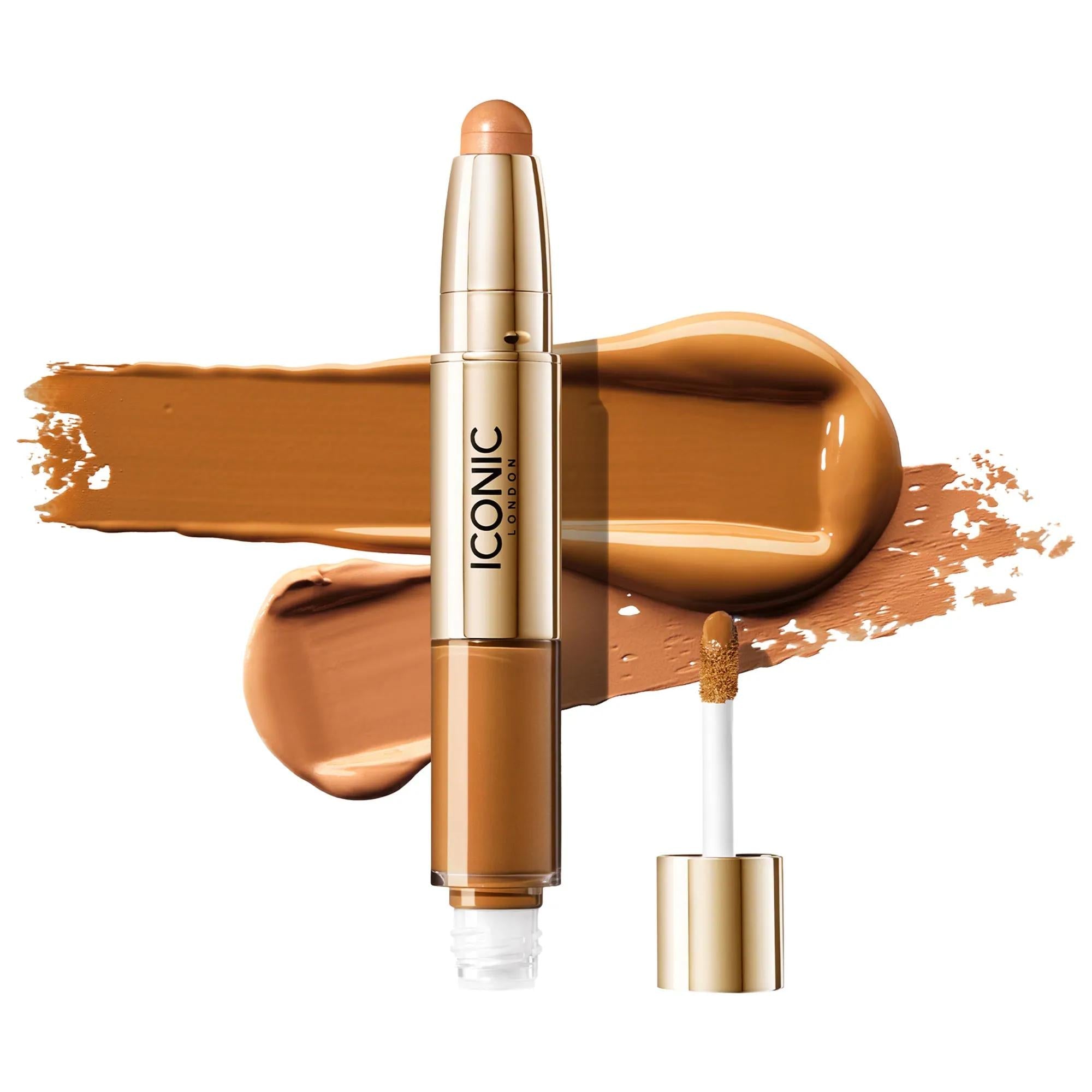 Radiant Vegan Concealer & Brightening Crayon Duo - Cruelty-Free Liquid Concealer for Dark Circles & Brightening Makeup