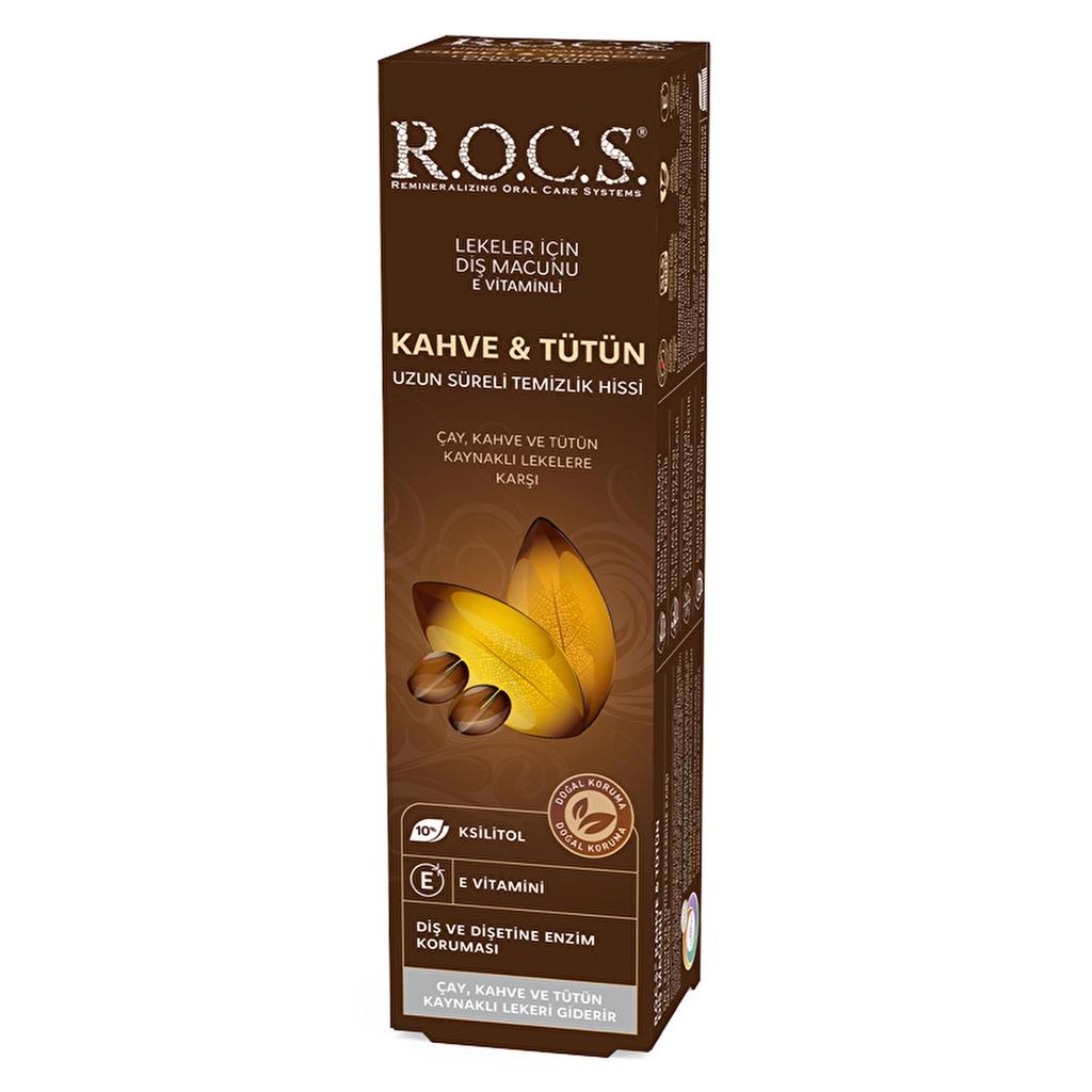 Rocs Coffee & Tobacco Stain Removal Toothpaste 74g