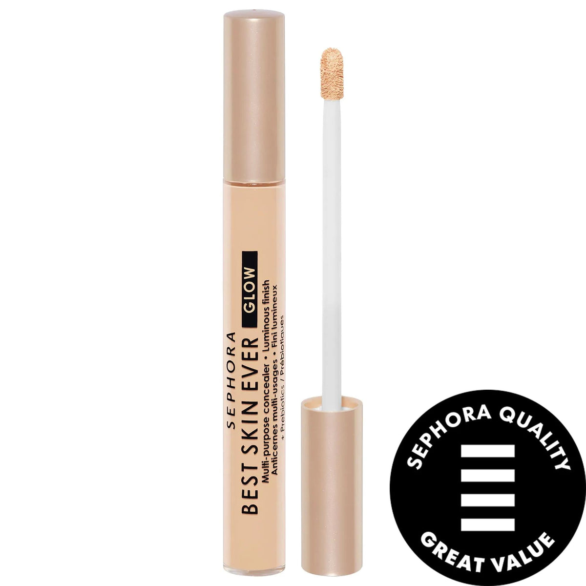 Sephora Collection Best Skin Ever Multi-Use Hydrating Glow Concealer - Radiant Finish, 12-Hour Hydration, Non-Comedogenic & Unscented