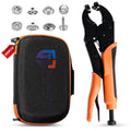 Snap Button Kit, Heavy Duty Snap Fastener Tool, Snaps Pliers for Metal Snaps Includes 80 Sets 15mm, Adjustable Snap Setter Tool for Fastening Repairing Boat Covers Canvas