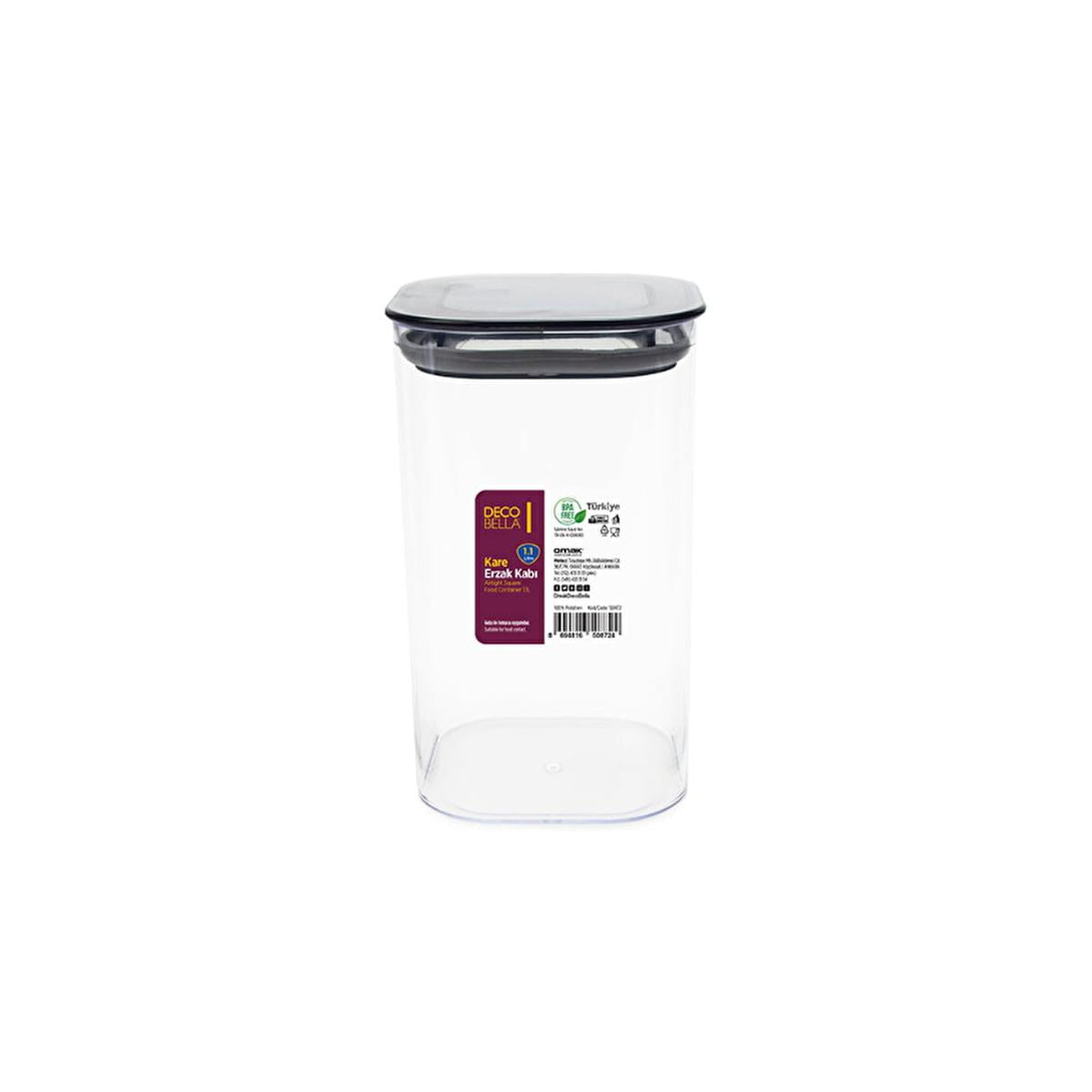 Decobella Food Storage Container - Ergonomic, Stackable, and Non-Toxic Kitchen Storage Solution