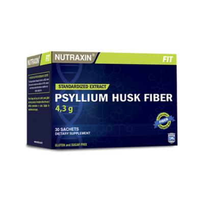 Nutraxin Psyllium Husk Fiber 30 Sachets - Natural Digestive Health Support & Constipation Relief Supplement