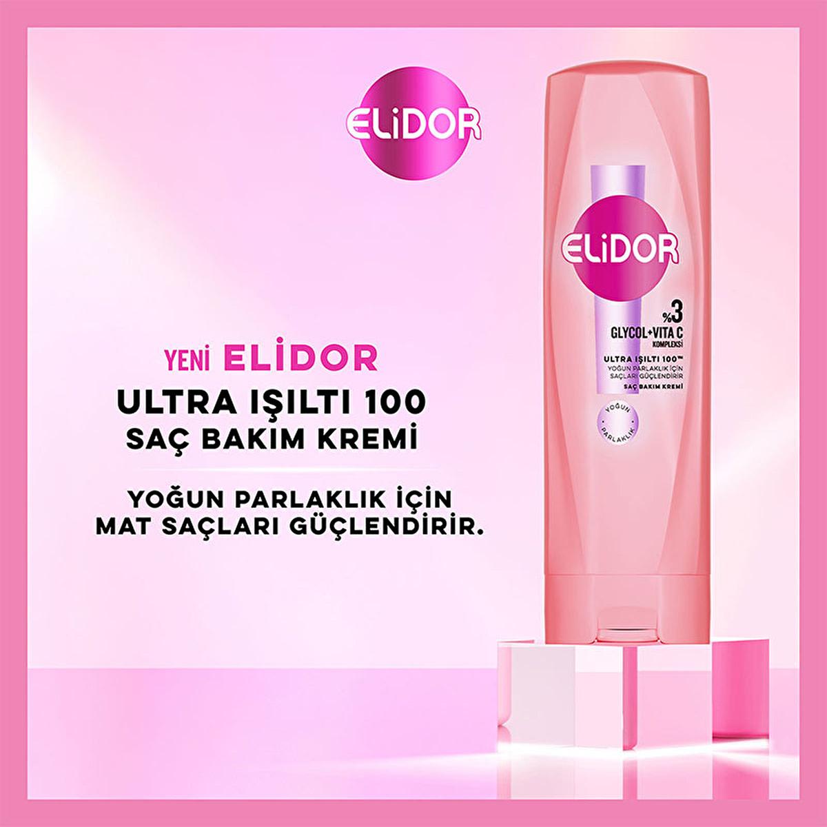 Elidor Ultra Işıltı 100 Hair Care Cream - Intense Shine & Nourishment for Damaged Hair