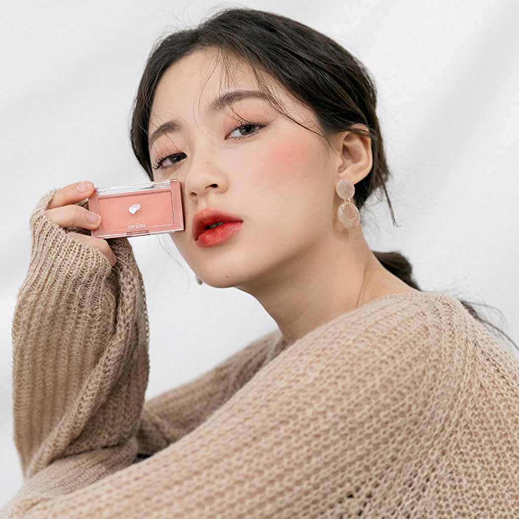 rom&nd Better Than Cheek Blush - C03 Fig Chip: Natural Pastel Blush for Long-Lasting, Oil Control & Silky Smooth Finish