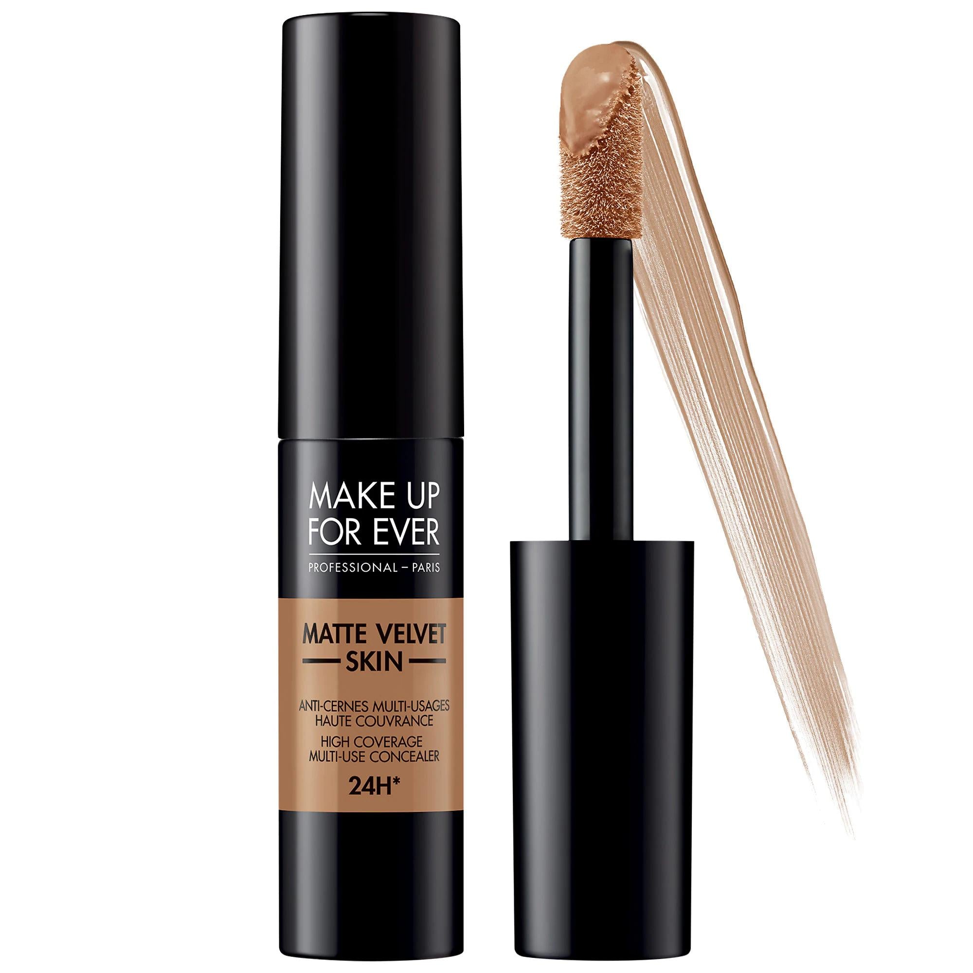Matte Velvet Skin: 24 Hour Full Coverage Waterproof Concealer - Multi-Use Concealer for Dark Circles, Blemishes & Contouring