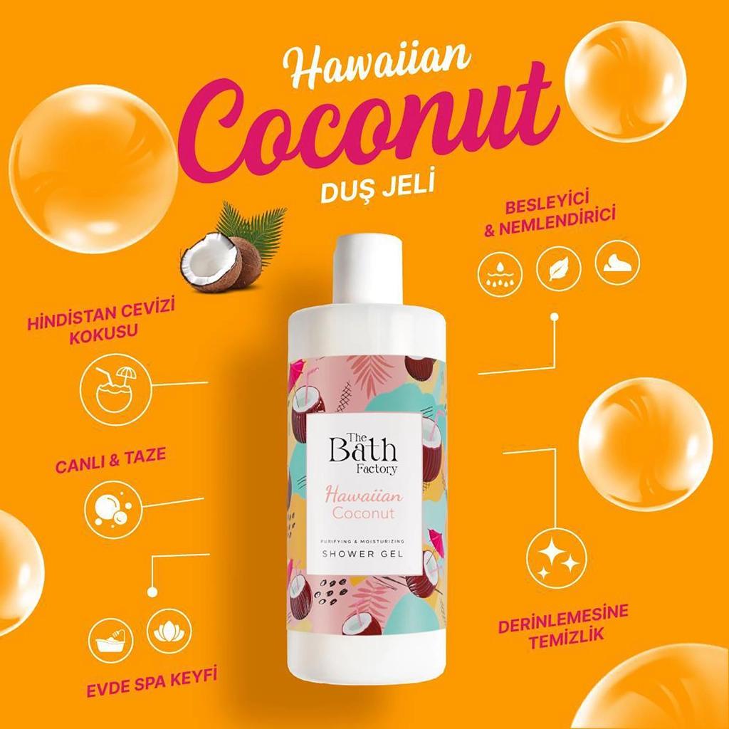 The Bath Factory Hawaiian Coconut Moisturizing Shower Gel 400 ml