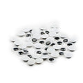 Lino Oynar 15 mm Craft Eyes - Black & White, 50-Pack for Sewing & DIY Projects