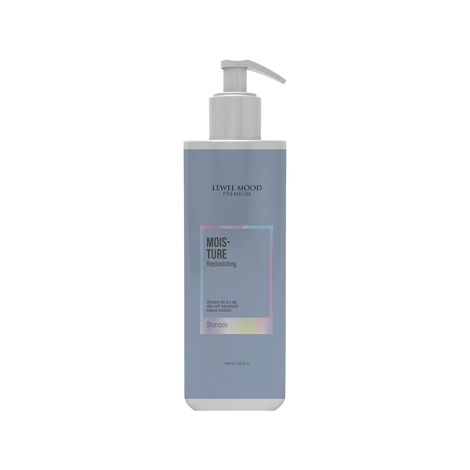Lewel Mood Premium Moisture Moisturizing Shampoo for Dry & Damaged Hair - 400ml, Hydrating & Repairing Formula