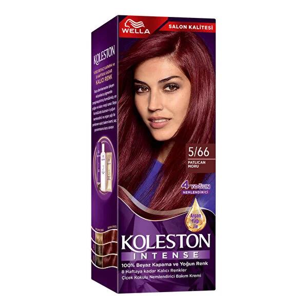 Koleston Intense Purple Hair Dye: Permanent Color, 100% Gray Coverage, Argan Oil - Vibrant Eggplant Color & Damage Repair