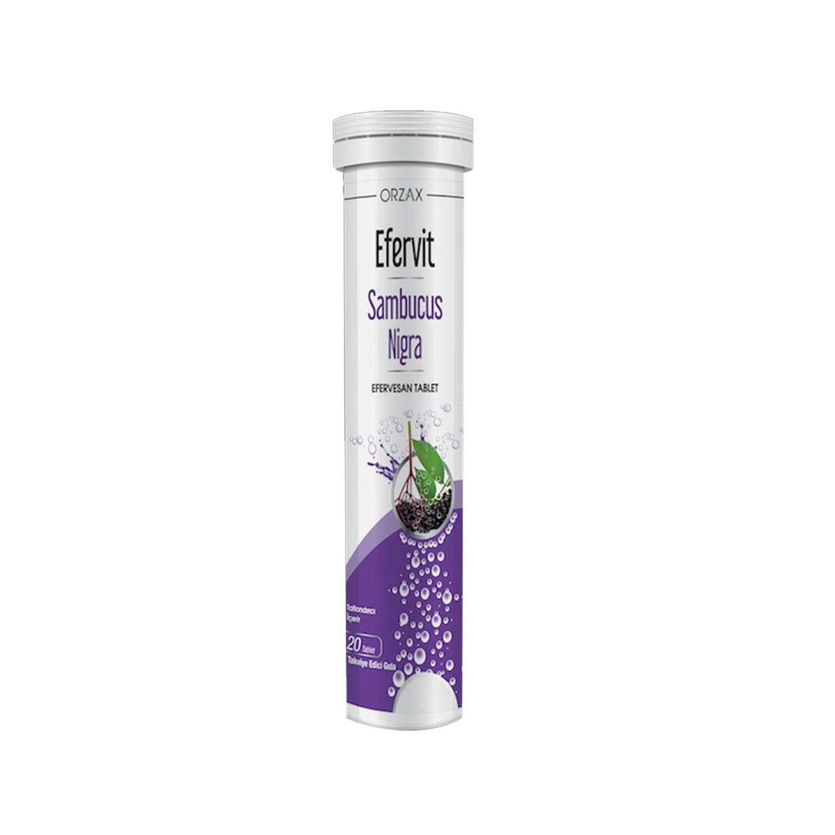 Orzax Sambucus Nigra Effervescent Tablet Supplement - Boosts Immune System Support with Elderberry Extract for Adults
