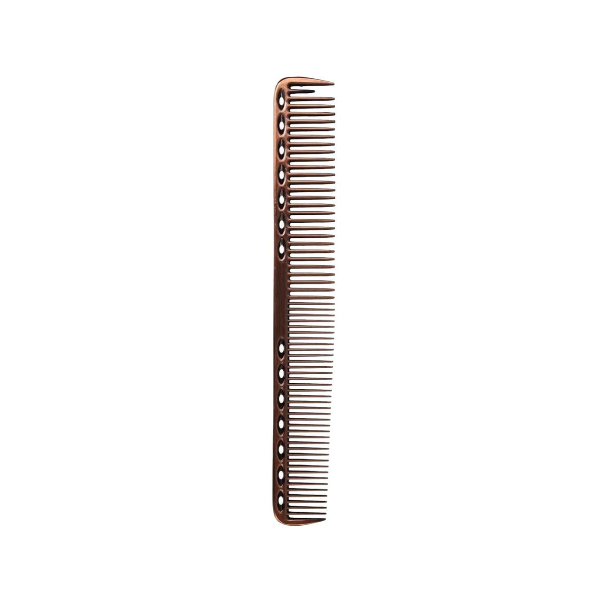 Trina Single Aluminium Hair Comb Bronze 03 - Durable Aluminium Hair Comb for Detangling and Styling
