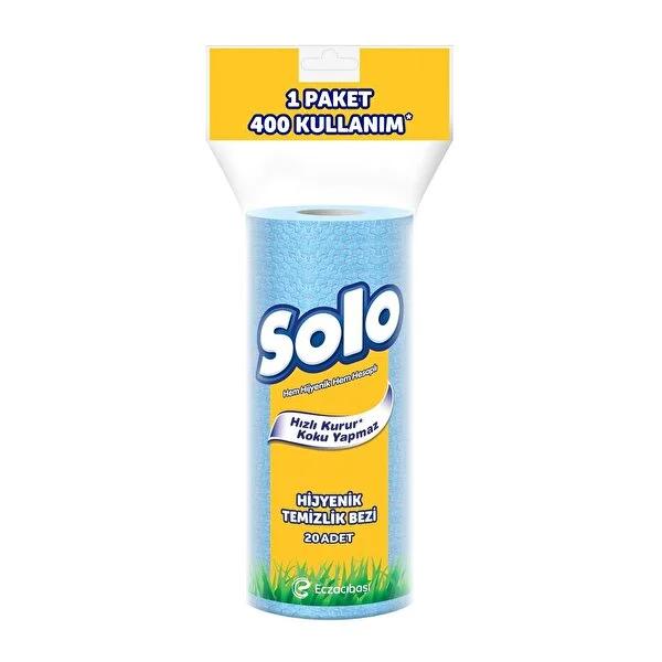 Solo Hygienic Cleaning Cloths 20-Count Pack: Disposable, Absorbent Paper Cloths for Easy & Hygienic Household Cleaning