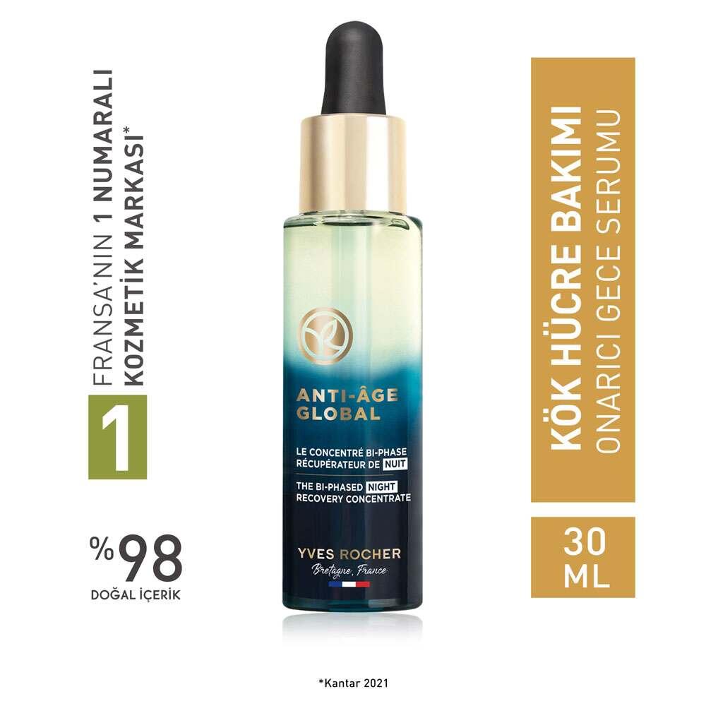 Night Serum - Anti-Aging Facial Serum with Plant Stem Cells for Hydration and Firming