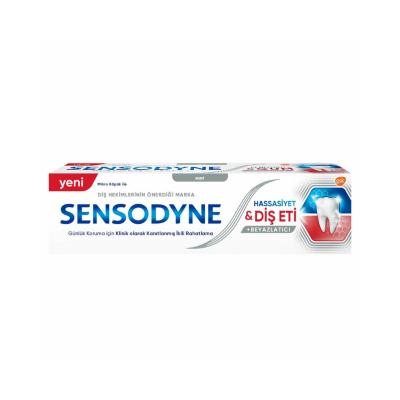 Sensodyne Sensitive Teeth & Gum Toothpaste Whitening 2.54 fl oz - Clinically Proven Relief for Sensitive Teeth and Gums