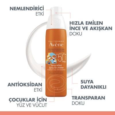 Avene Children's Sunscreen Spray SPF50+ - Water-Resistant, Hypoallergenic Sun Protection for Kids