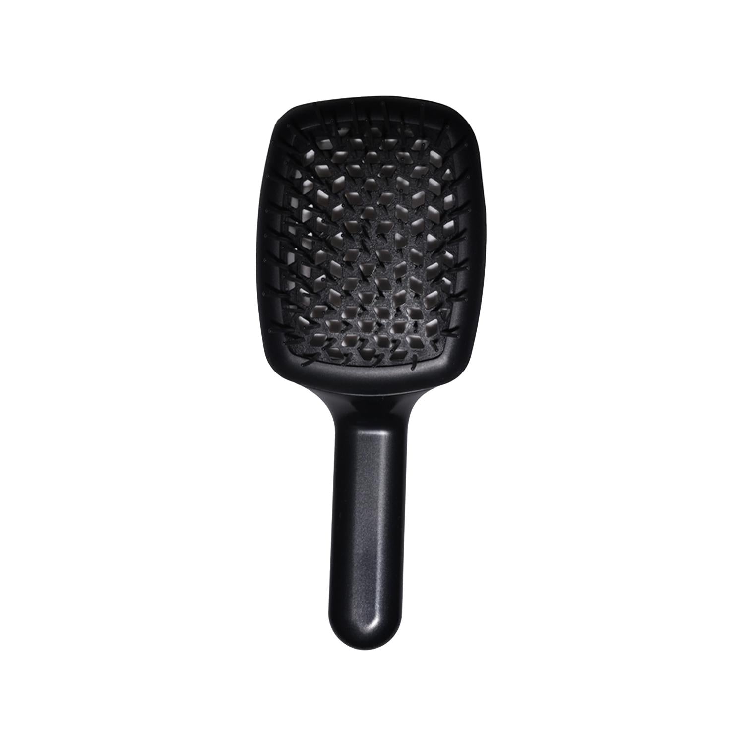 Janeke Curvy M Detangling Hairbrush Chrome Black
