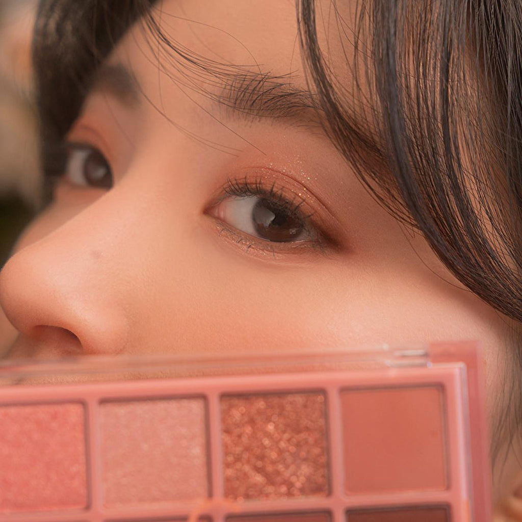 rom&nd Better Than Palette Eyeshadow Palette 08 Peach Dalhia Garden - Versatile Makeup Eyeshadow Palette with 10 Color Combinations