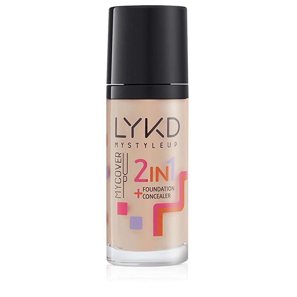 LYKD 2-in-1 Foundation 133 Rose Almond 30ml