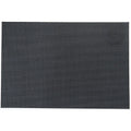 Biradlı - PVC Table Placemat, Black, Waterproof & Easy Clean, Modern Table Decor for Homeowners - 11.81 x 17.72 inches