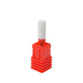 Trina Ceramic Nail Drill Bit for Artificial Nail Shaping and Filing - Red Roll Shape, Durable & Gentle on Nails