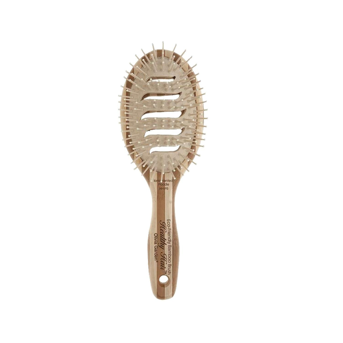Olivia Garden Bamboo Hair Brush Paddle P5 - Gentle Detangling for Healthy Hair