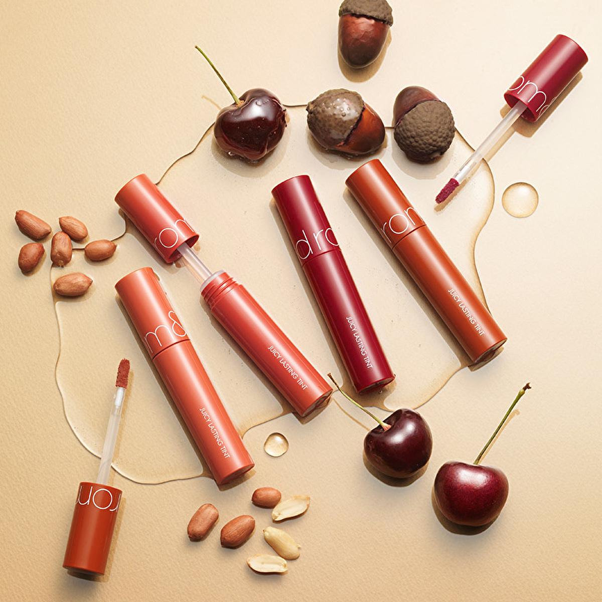 rom&nd Juicy Lasting Tint: Almond Rose Lip Tint - Long Lasting, Moisturizing K-Beauty Color & Shine
